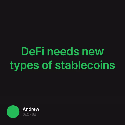 DeFi needs new types of stablecoins