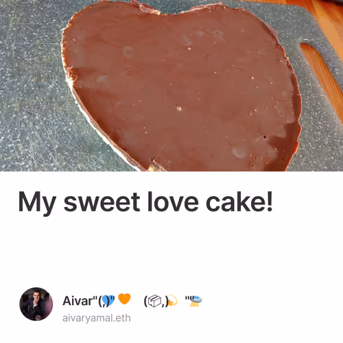My sweet love cake!
