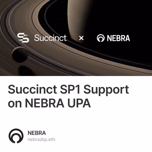 Succinct SP1 Support on NEBRA UPA