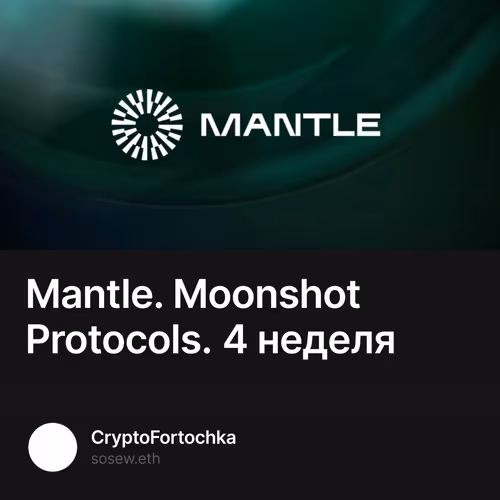 Mantle. Moonshot Protocols. 4 неделя