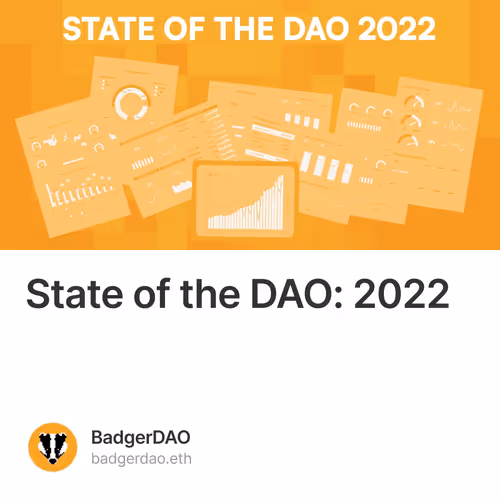 State of the DAO: 2022