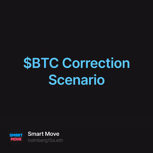 $BTC Correction Scenario