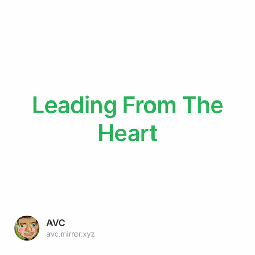 Leading From The Heart