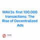 WAV3s first 100.000 transactions: The Rise of Decentralized Ads