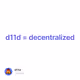 d11d = decentralized