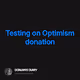 Testing on Optimism donation