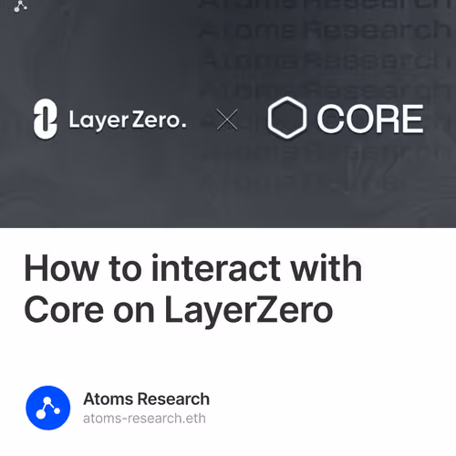 How to interact with Core on LayerZero