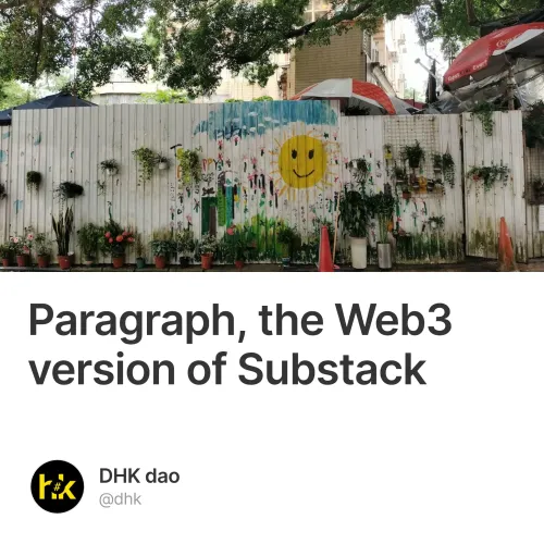 Paragraph, the Web3 version of Substack