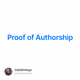 Proof of Authorship