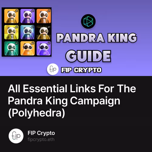 All Essential Links For The Pandra King Campaign (Polyhedra)
