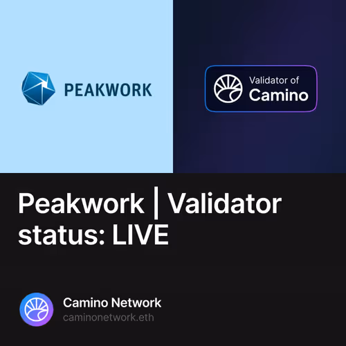 Peakwork | Validator status: LIVE