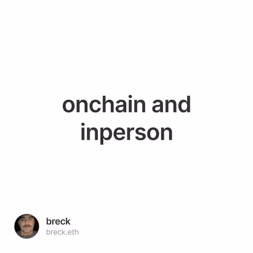 onchain and inperson