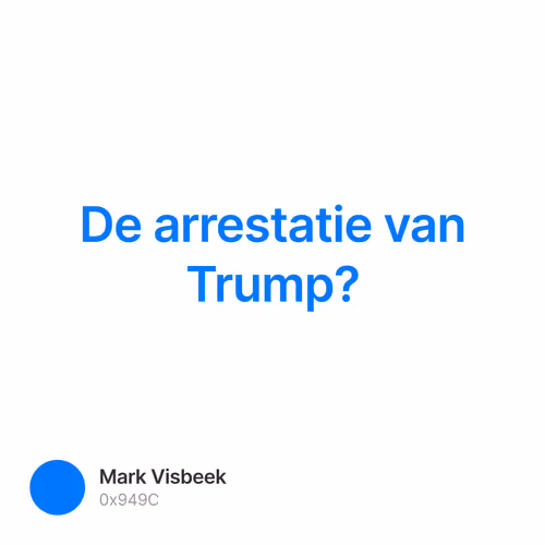 De arrestatie van Trump?