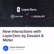 New interactions with LayerZero by Dexalot & Meter