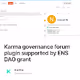 Karma governance forum plugin supported by ENS DAO grant