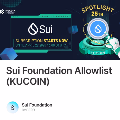 Sui Foundation Allowlist (KUCOIN)