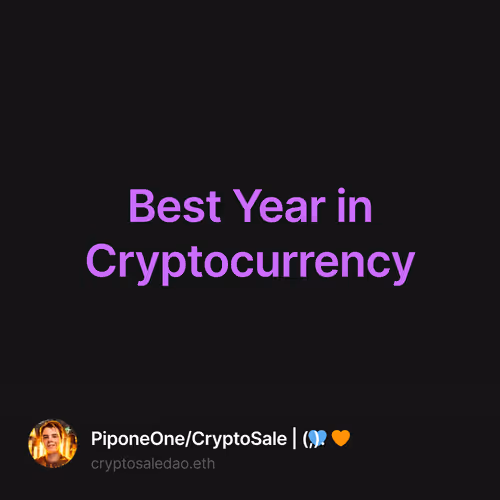 Best Year in Cryptocurrency
