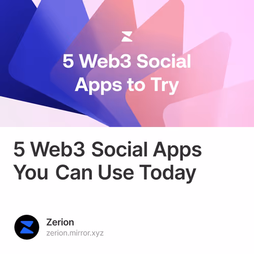 5 Web3 Social Apps You Can Use Today
