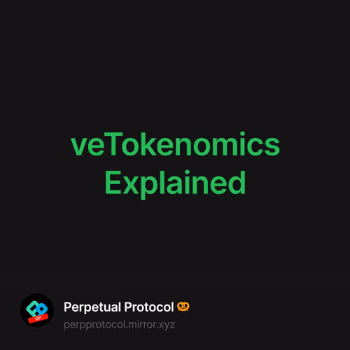 veTokenomics Explained