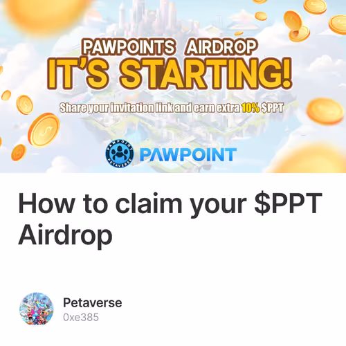 How to claim your $PPT Airdrop