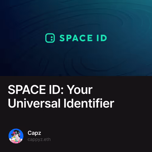 ทำความรู้จักกับ SPACE ID: Your Universal Identifier 1/100