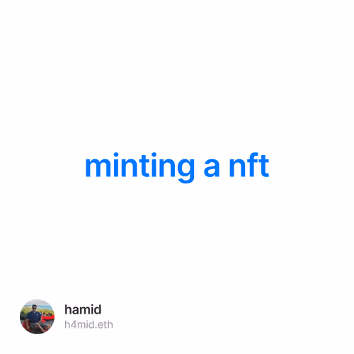 minting a nft 2/3