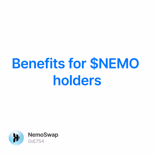 Benefits for $NEMO holders 3