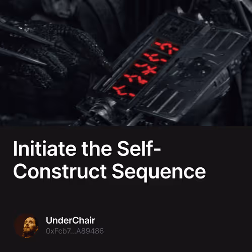 Initiate the Self-Construct Sequence 1/150
