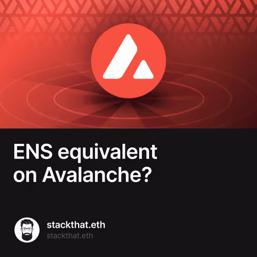ENS equivalent on Avalanche? 1/500