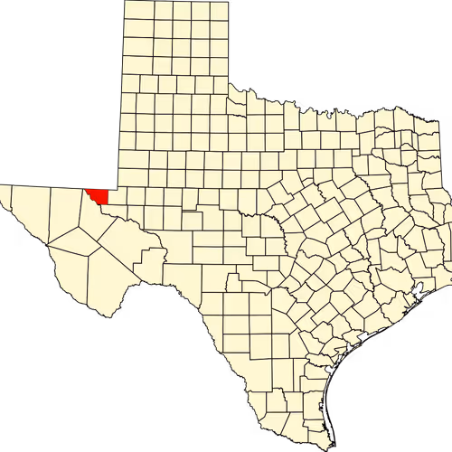 Loving County Map