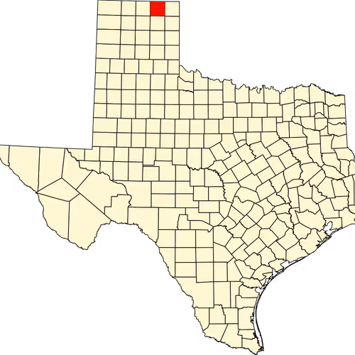 Ochiltree County Map