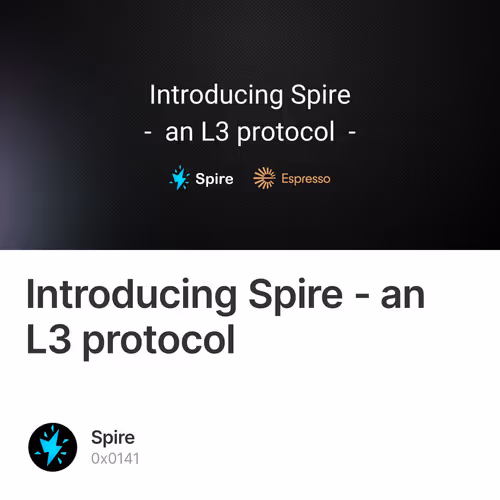 Introducing Spire - an L3 protocol 145/1000