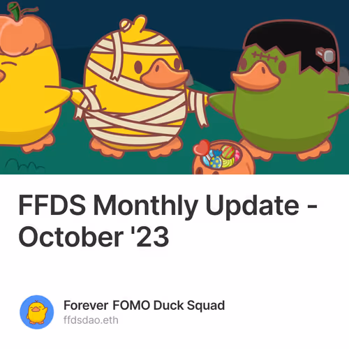 FFDS Monthly Update - October '23 1/100