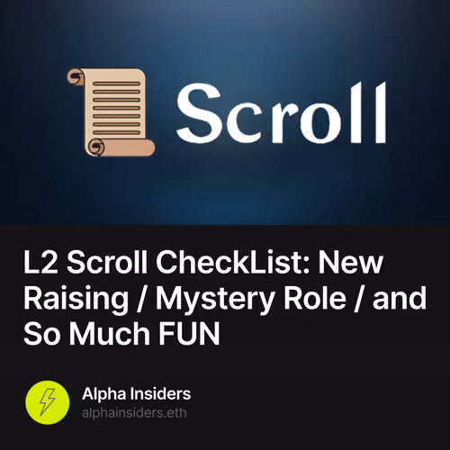 L2 Scroll CheckList: New Raising / Mystery Role / and So Much FUN 66/500