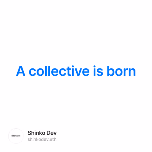 A collective is born