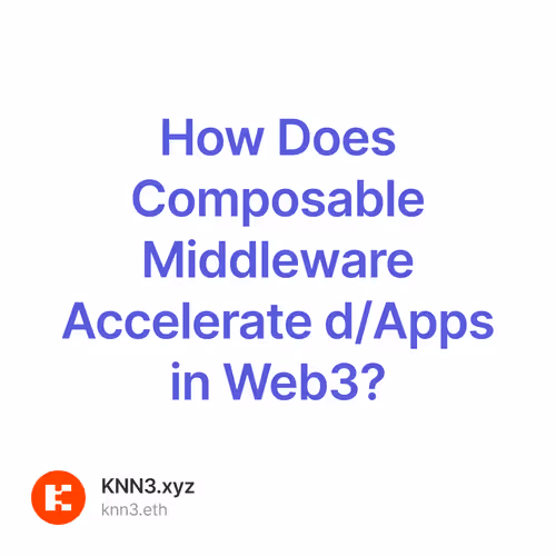 How Does Composable Middleware Accelerate d/Apps in Web3?