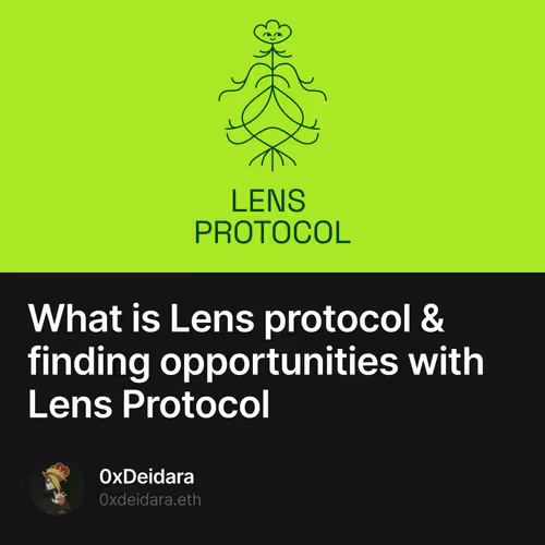 What is Lens protocol & finding opportunities with Lens Protocol