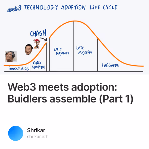 Web3 meets adoption: Buidlers assemble (Part 1)
