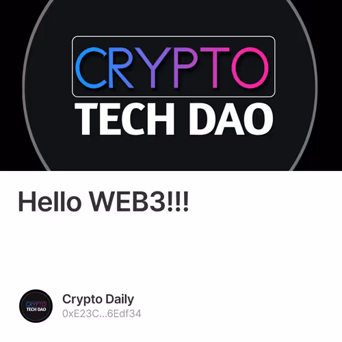Hello WEB3!!!  1/500