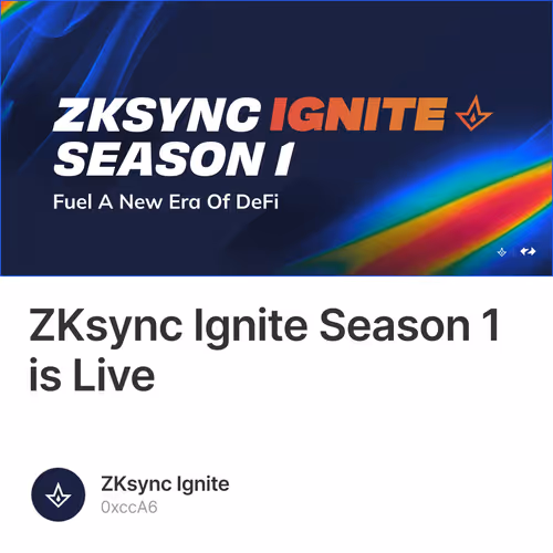 ZKsync Ignite Season 1 is Live 10