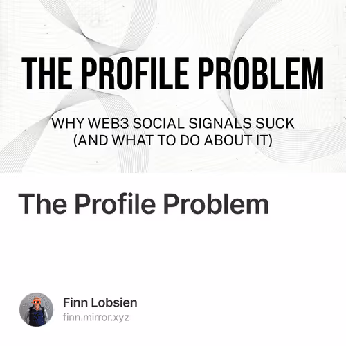 The Profile Problem 2/500