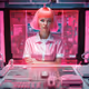 Claire Silver glowing in Pink