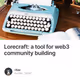 Lorecraft a tool for web3 community building