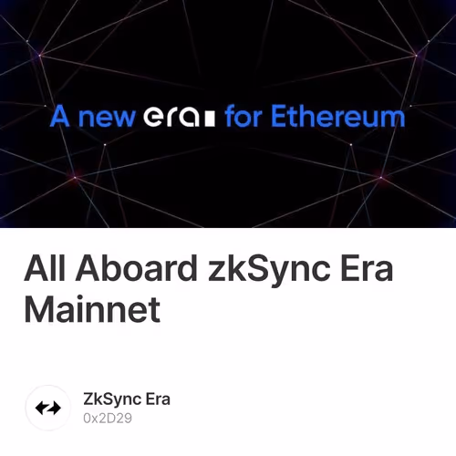 All Aboard zkSync Era Mainnet 14/500