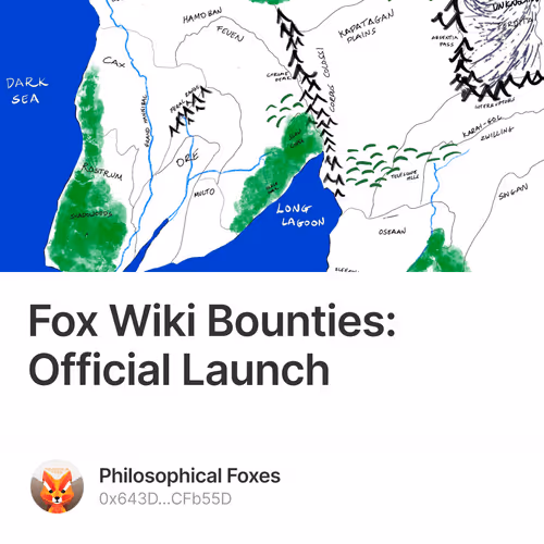 Fox Wiki Bounties: Official Launch 3/500