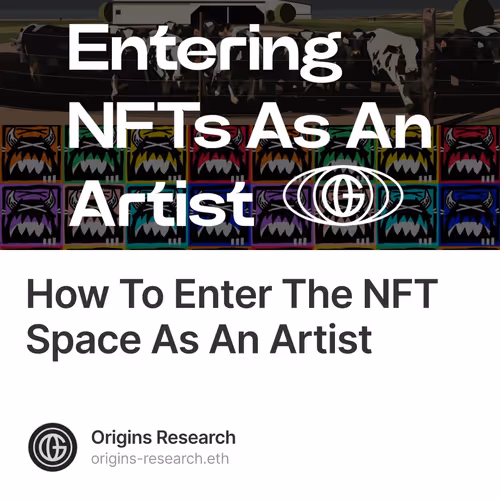 How To Enter The NFT Space As An Artist 1/500