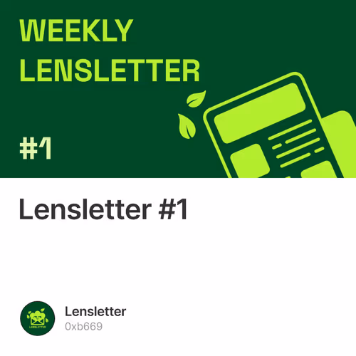 Lensletter #1  4/500