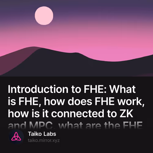 Introduction to FHE: What is FHE, how does FHE work, how is it connected to ZK and MPC, what are the FHE use cases in and outside of the blockchain, etc. 168