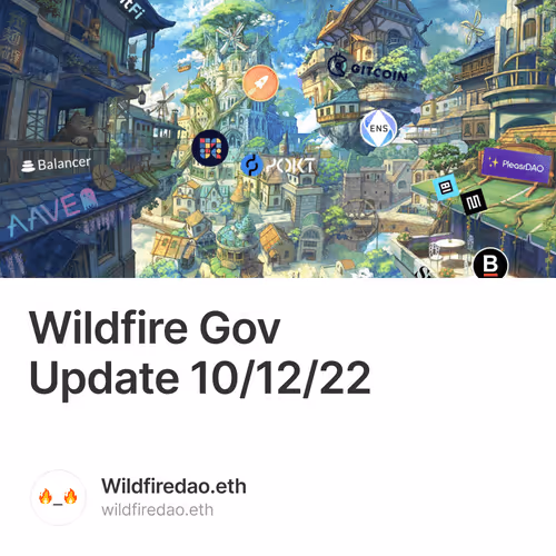 Wildfire Gov Update 10/12/22