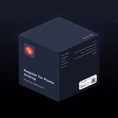 Register for Plume Airdrop